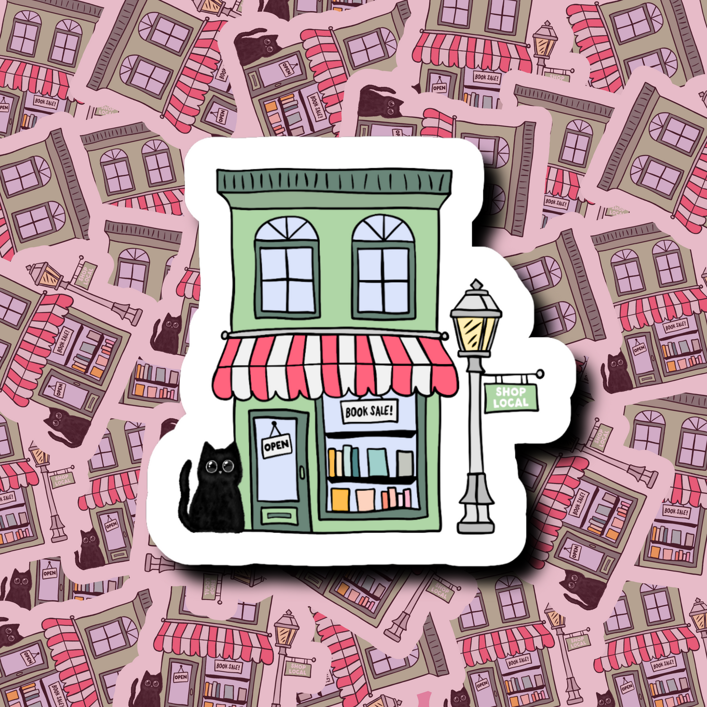 Cat Indie Bookstore - Sticker