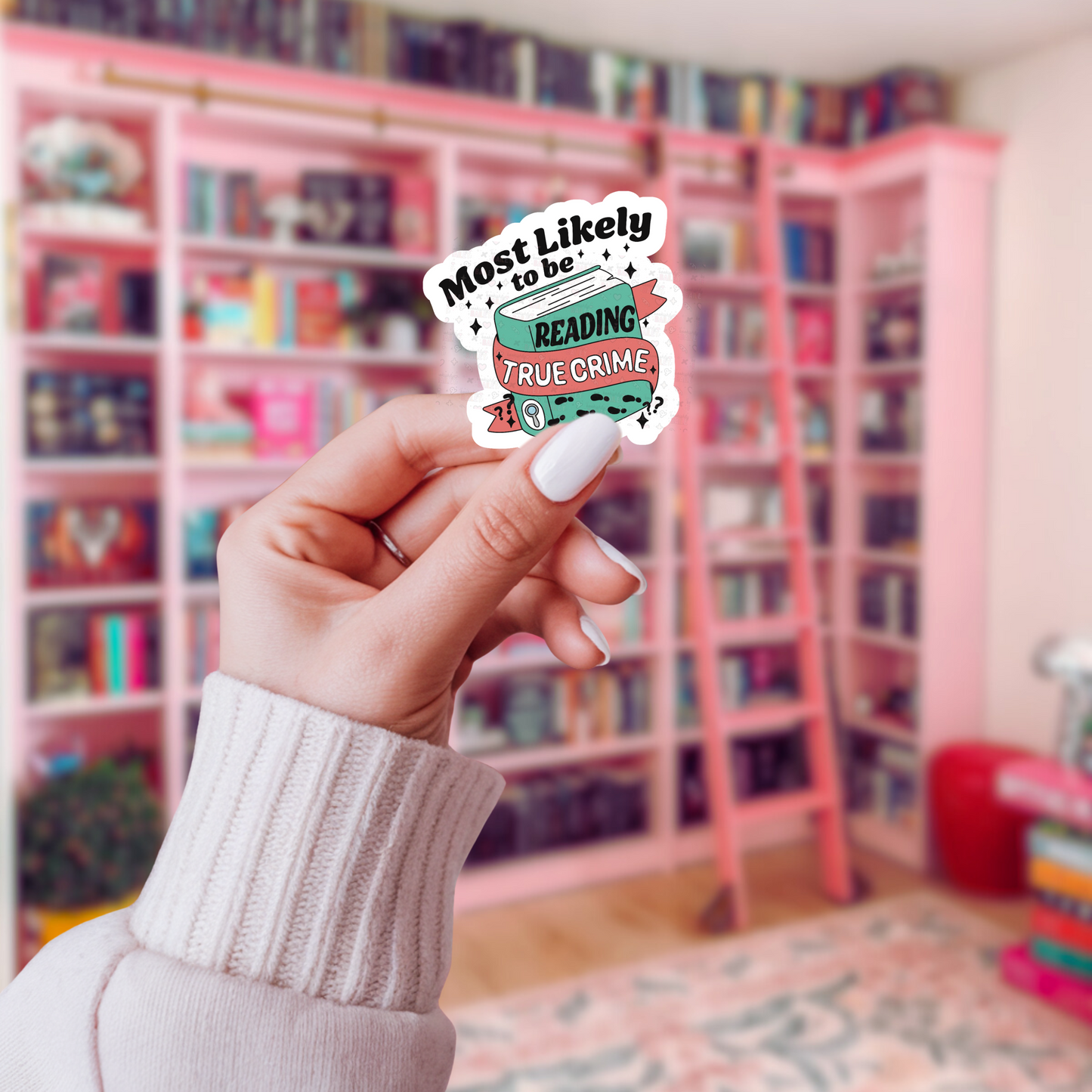 Most Likely Reading True Crime - Sticker