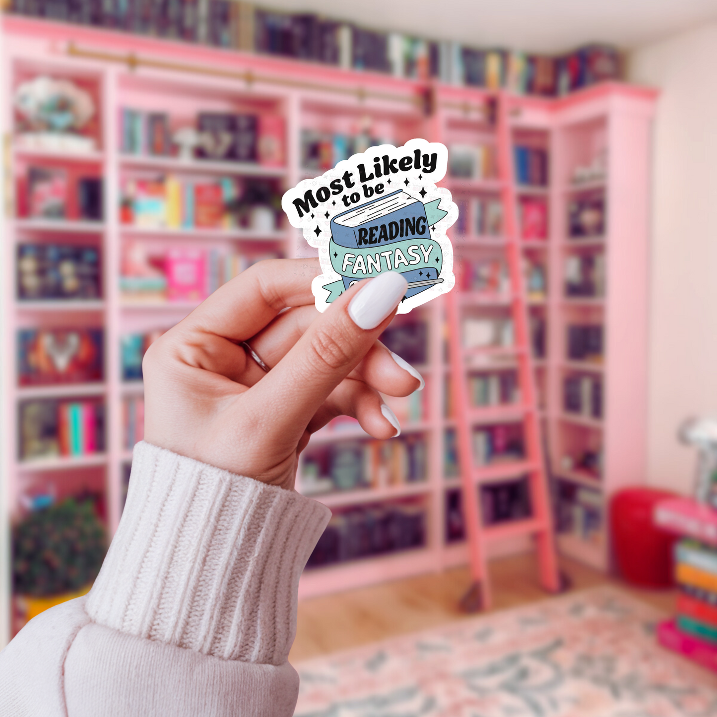 Most Likely Reading Fantasy Bookish Sticker