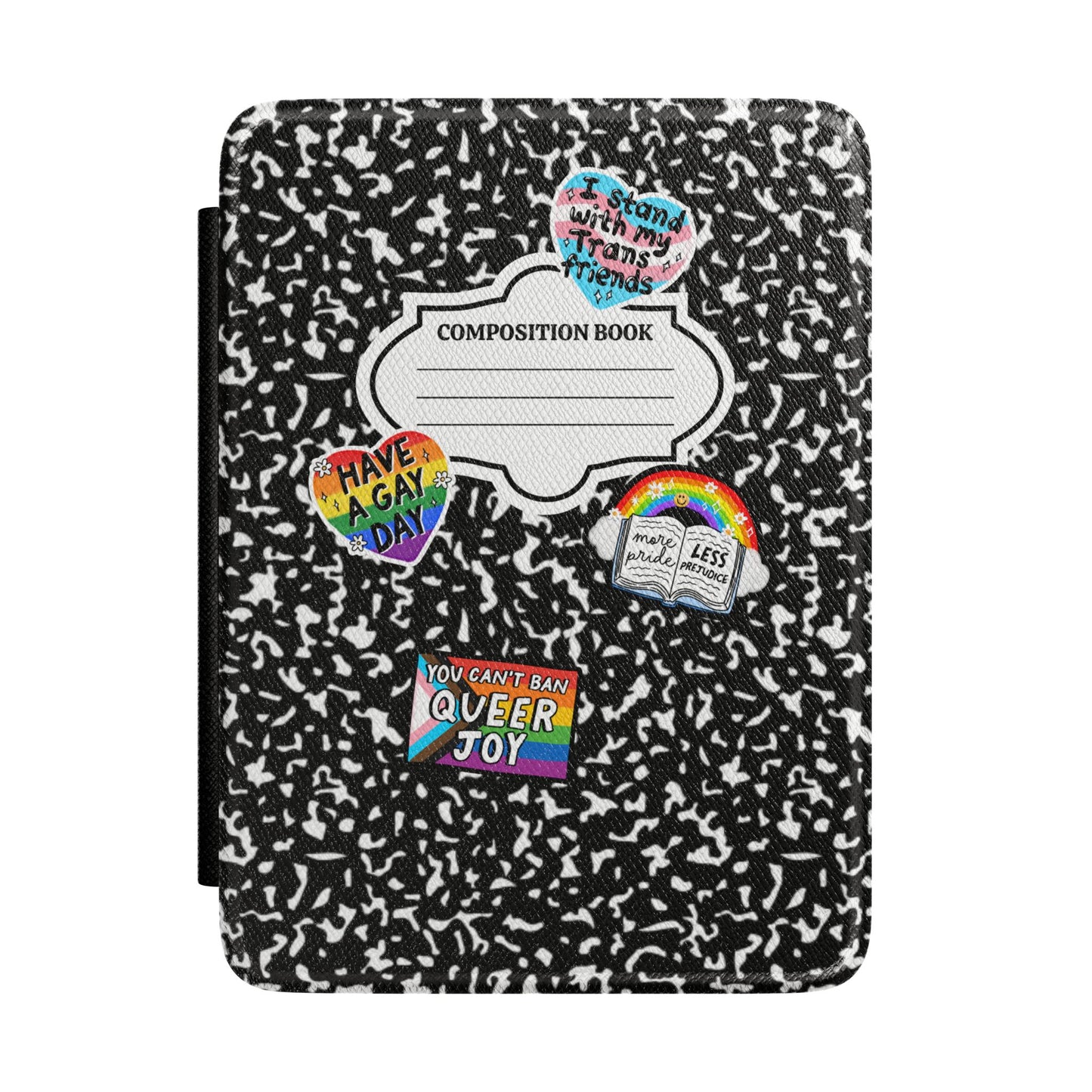 Pride Composition Magnetic Kindle Case With Hand Strap
