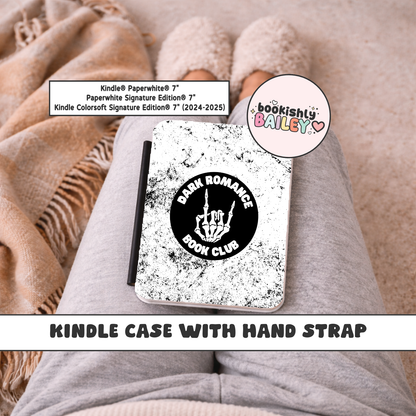 Dark Romance Book Club Magnetic Kindle Case With Hand Strap