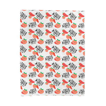 Thick & Spicy Logo Velveteen Plush Blanket