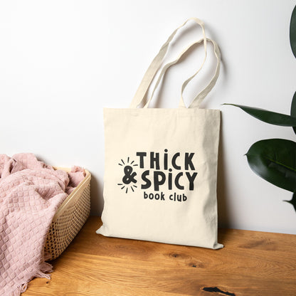 Thick & Spicy Logo Natural Cotton Canvas Tote Bag