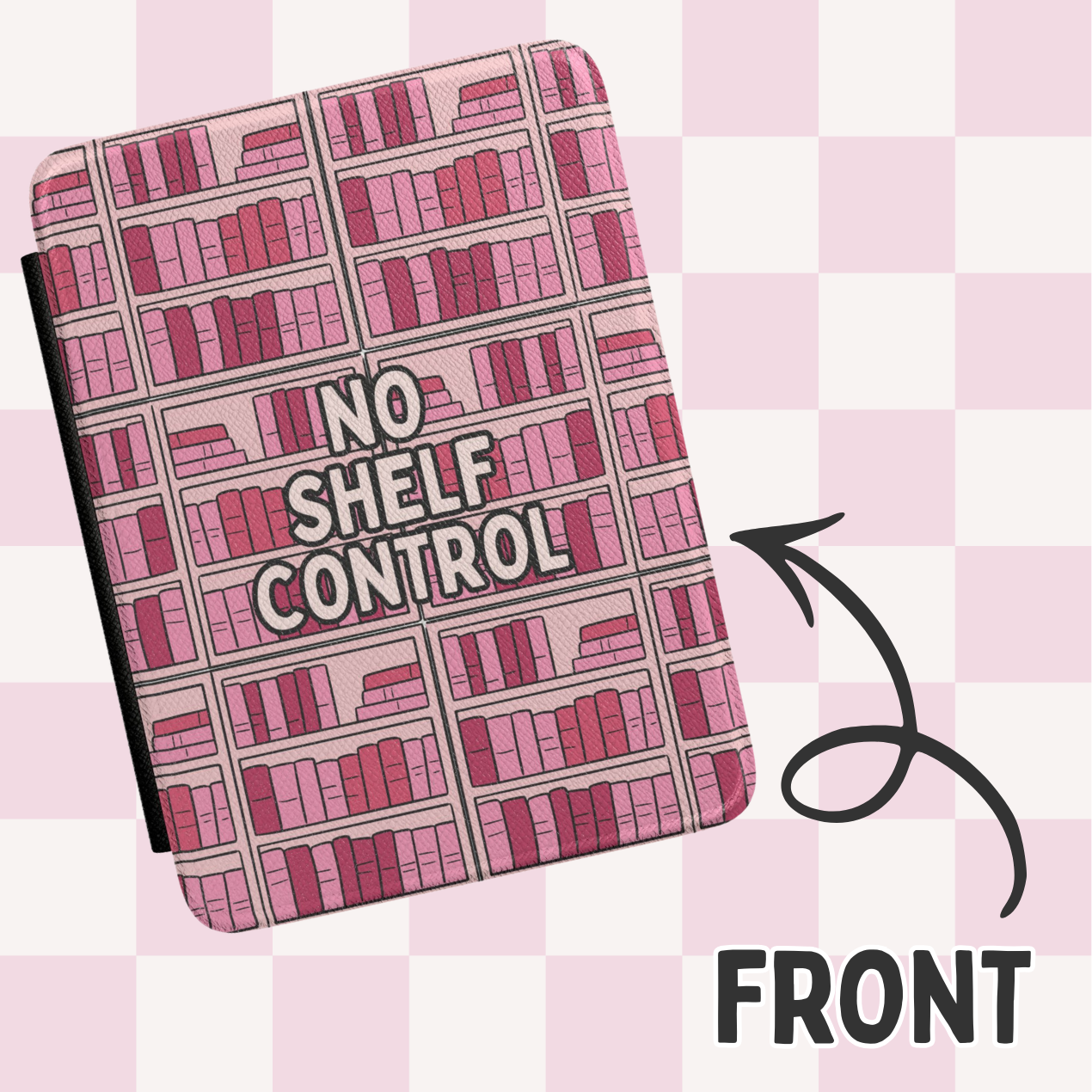 No Shelf Control Magnetic Kindle Case With Interior Hand Strap