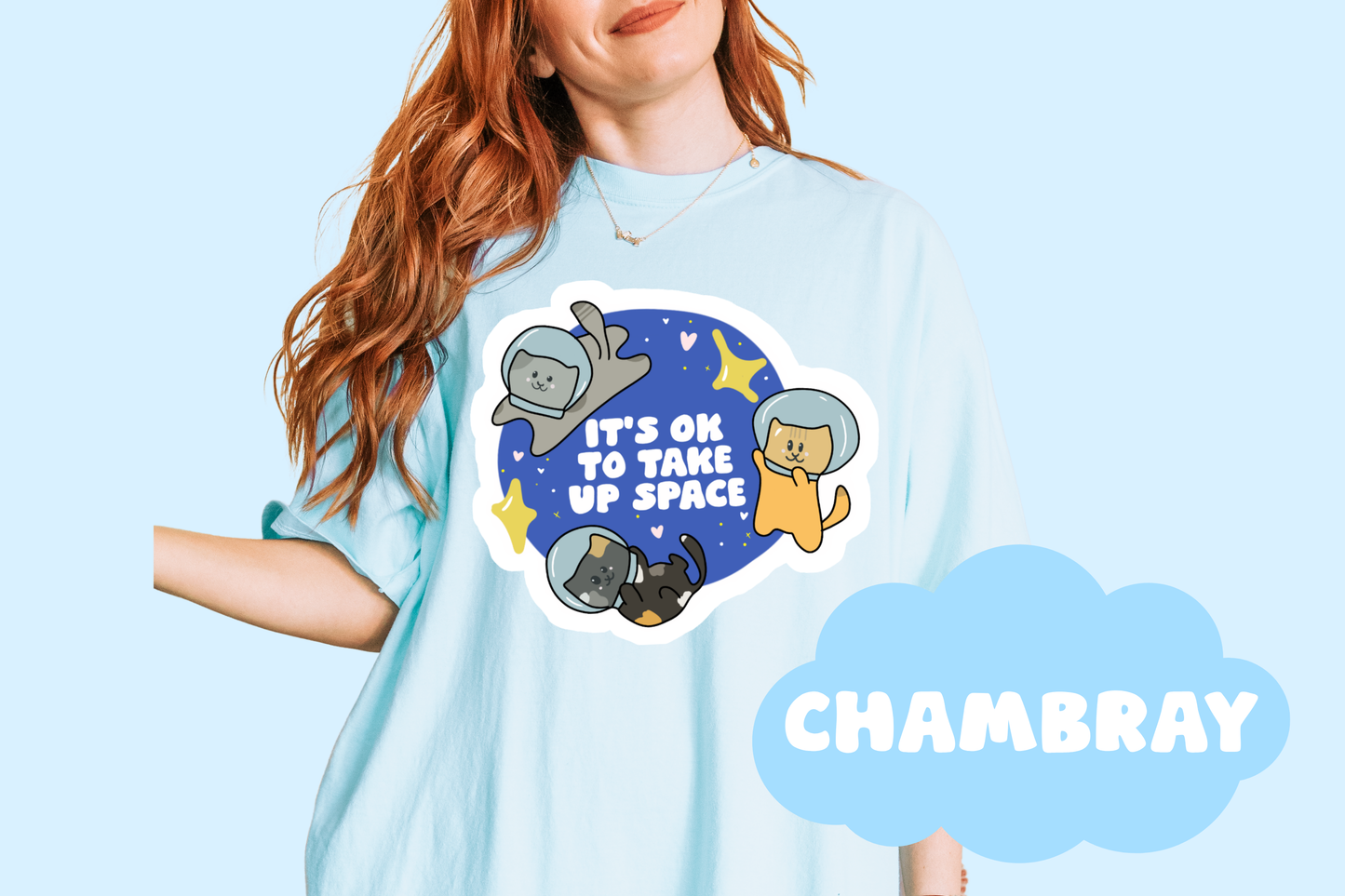 It's Ok To Take Up Space, Unisex, Comfort Colors, Trendy Tees, Positivity Apparel, Quotes