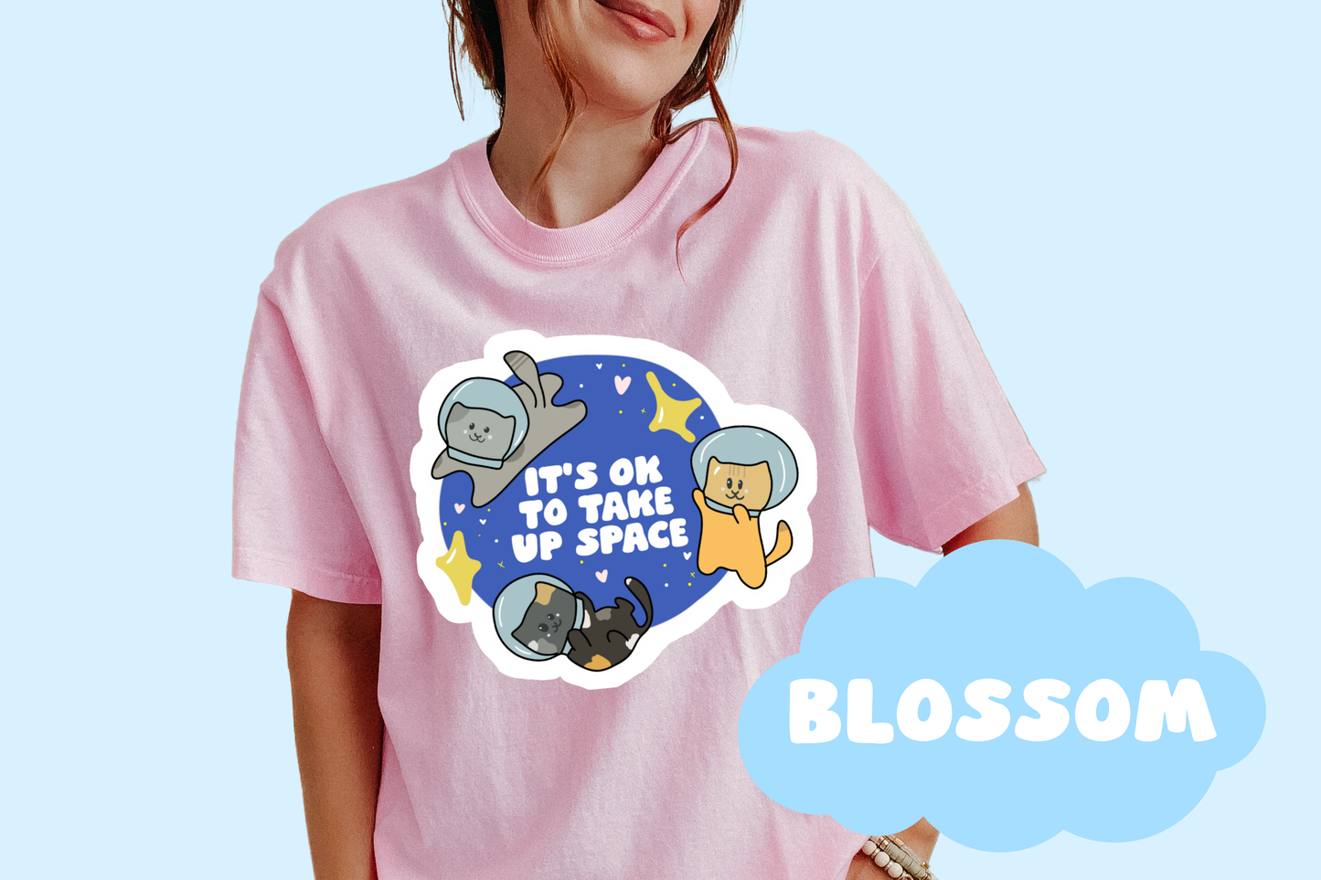 It's Ok To Take Up Space, Unisex, Comfort Colors, Trendy Tees, Positivity Apparel, Quotes