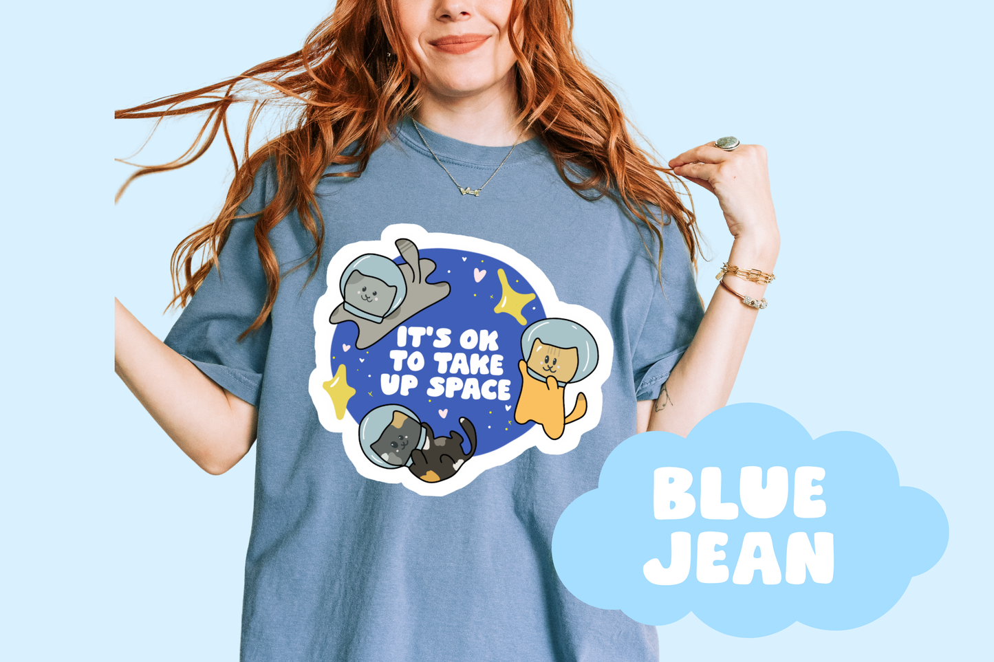 It's Ok To Take Up Space, Unisex, Comfort Colors, Trendy Tees, Positivity Apparel, Quotes