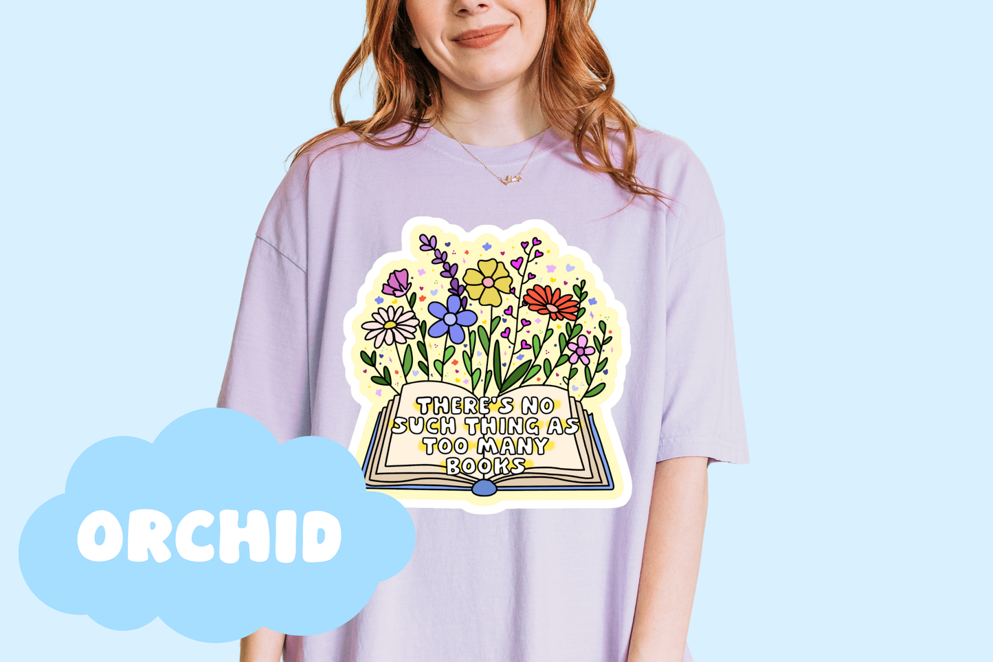 Too Many Books Unisex Comfort Colors, Bookish Tees, Reader Merch, Booktok, Trendy T-shirts, Book Lover Gifts