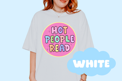 Hot People Read Unisex Comfort Colors, Bookish Tees, Reader Merch, Book Lover Gifts