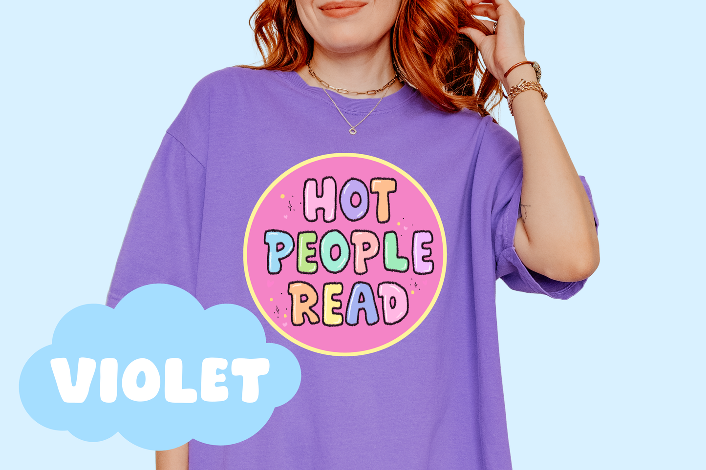 Hot People Read Unisex Comfort Colors, Bookish Tees, Reader Merch, Book Lover Gifts