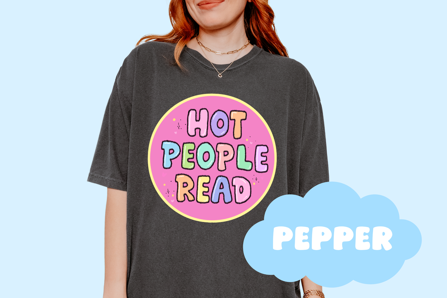 Hot People Read Unisex Comfort Colors, Bookish Tees, Reader Merch, Book Lover Gifts
