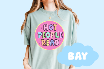 Hot People Read Unisex Comfort Colors, Bookish Tees, Reader Merch, Book Lover Gifts