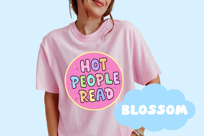 Hot People Read Unisex Comfort Colors, Bookish Tees, Reader Merch, Book Lover Gifts