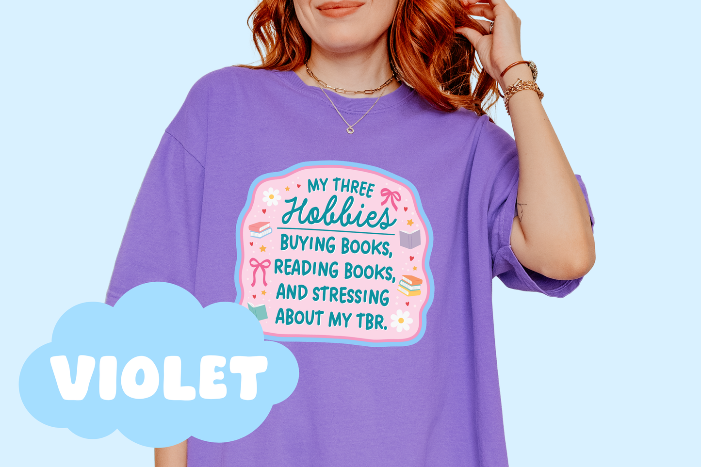 Book Hobbies Unisex Comfort Colors, Bookish Tees, Book Lover Gifts, Reader Merch