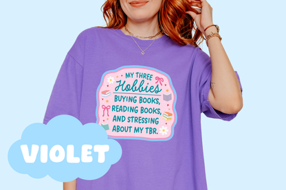 Book Hobbies Unisex Comfort Colors, Bookish Tees, Book Lover Gifts, Reader Merch