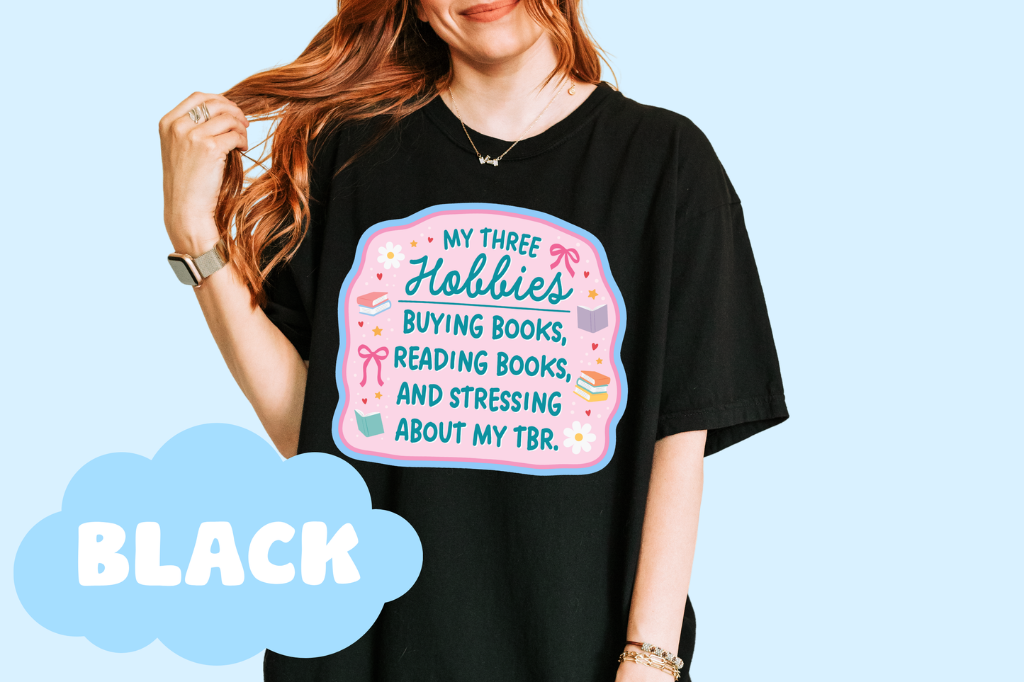 Book Hobbies Unisex Comfort Colors, Bookish Tees, Book Lover Gifts, Reader Merch