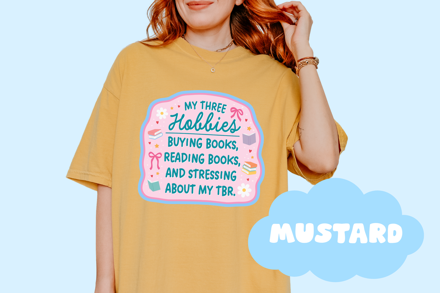 Book Hobbies Unisex Comfort Colors, Bookish Tees, Book Lover Gifts, Reader Merch