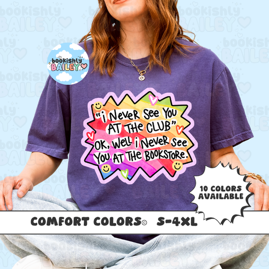 At The Bookstore Unisex Comfort Colors, Bookish Tees, Book Lover Gifts, Reader T-Shirts