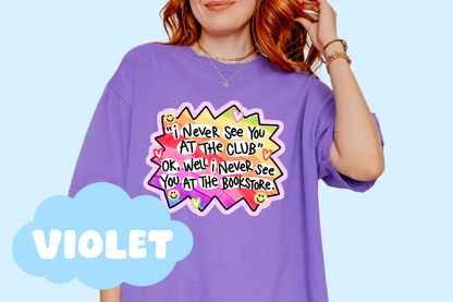 At The Bookstore Unisex Comfort Colors, Bookish Tees, Book Lover Gifts, Reader T-Shirts