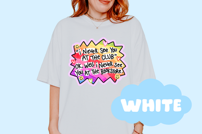 At The Bookstore Unisex Comfort Colors, Bookish Tees, Book Lover Gifts, Reader T-Shirts