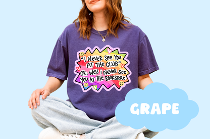 At The Bookstore Unisex Comfort Colors, Bookish Tees, Book Lover Gifts, Reader T-Shirts