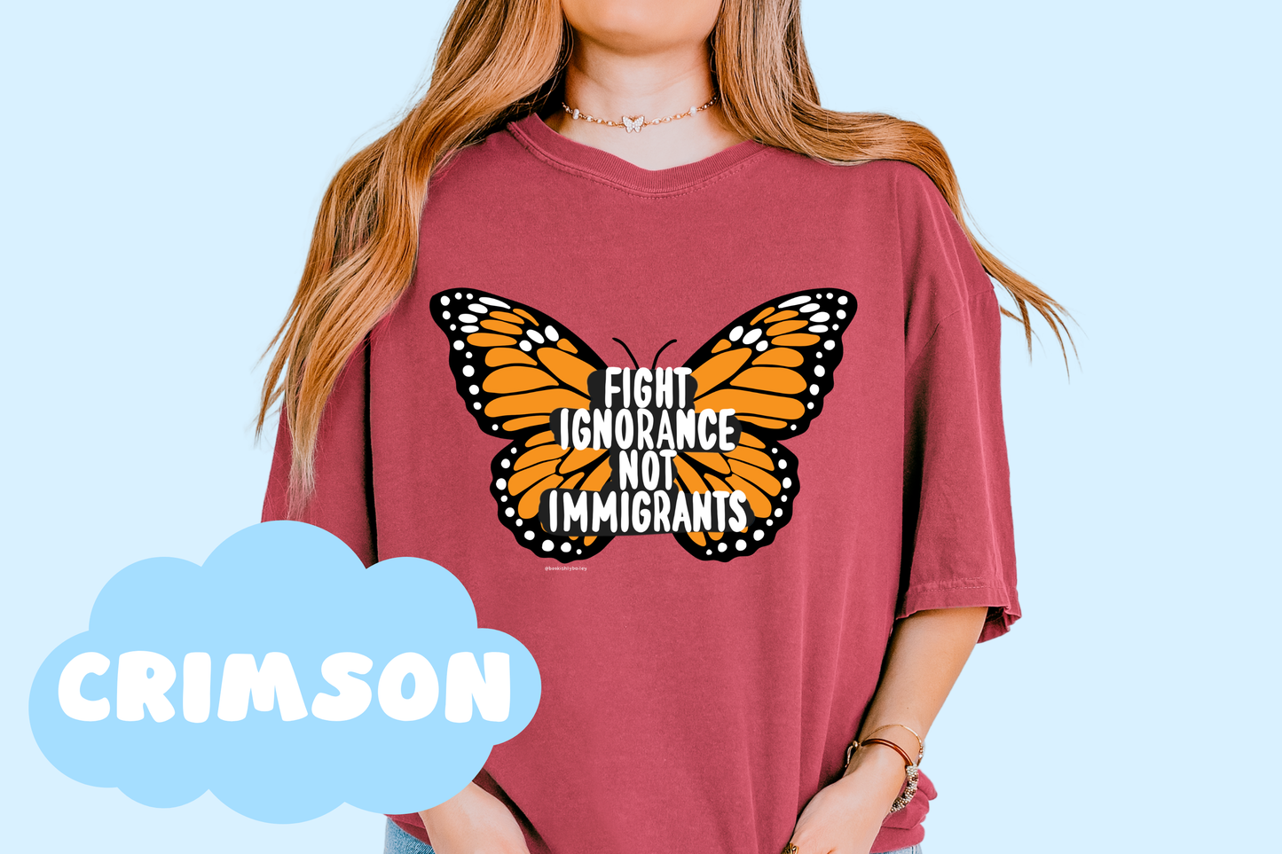 Fight Ignorance Not Immigrants Butterfly