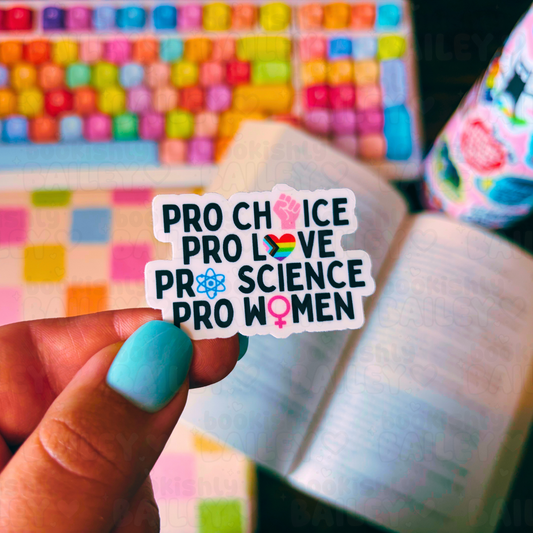 Pro Choice Love Science Women