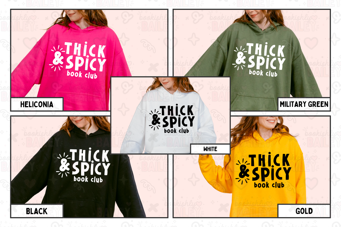 Thick & Spicy Logo Hoodie With Sleeve Icons