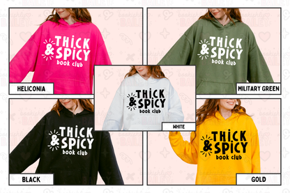 Thick & Spicy Logo Hoodie With Sleeve Icons