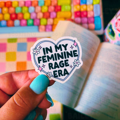 Feminine Rage Era Waterproof Vinyl Sticker