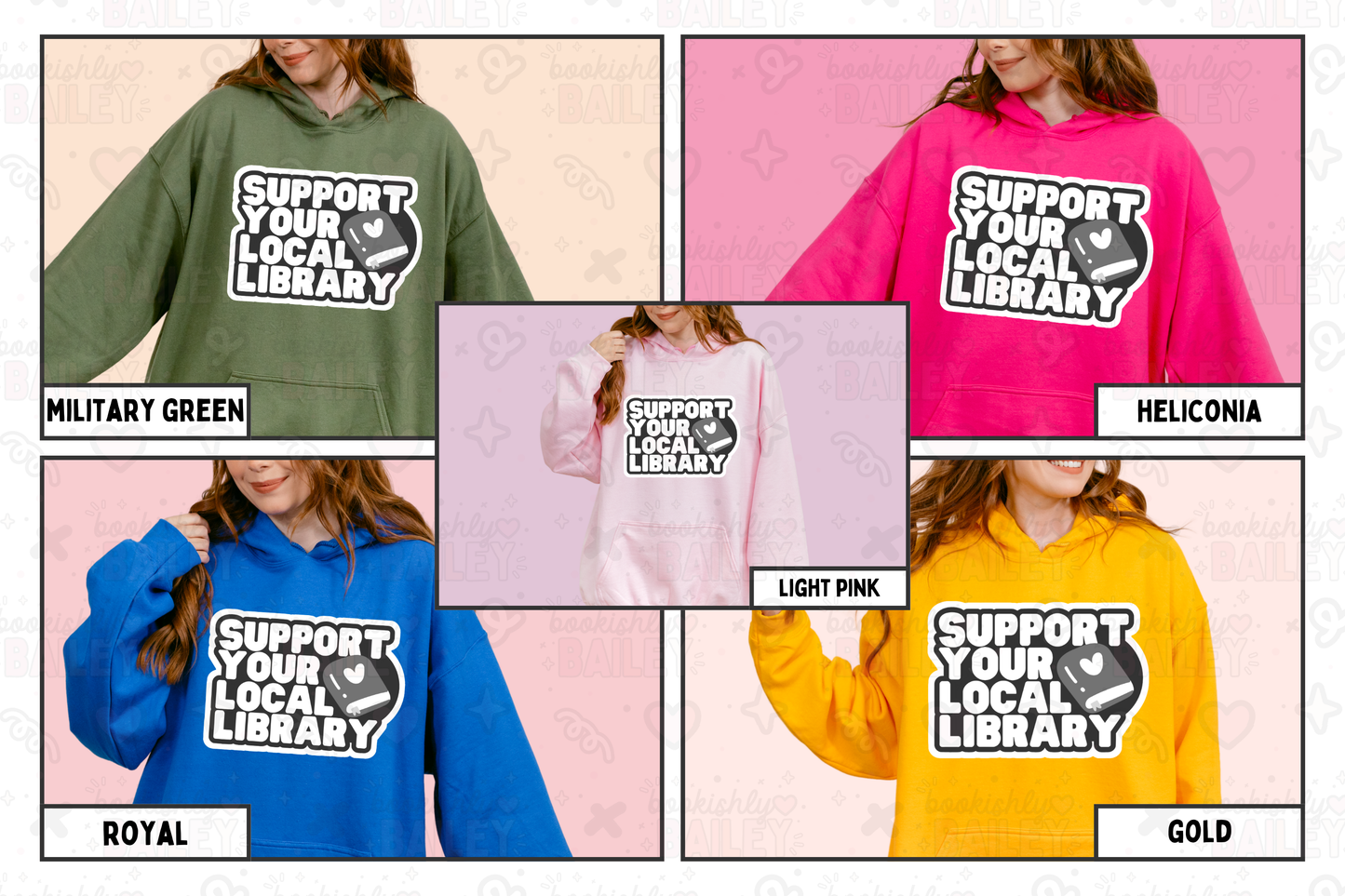 Support Your Local Library Bookish Hoodie