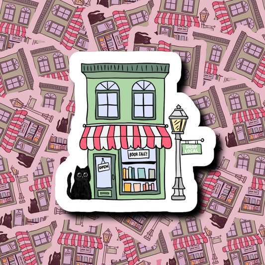 Cat Indie Bookstore - Sticker