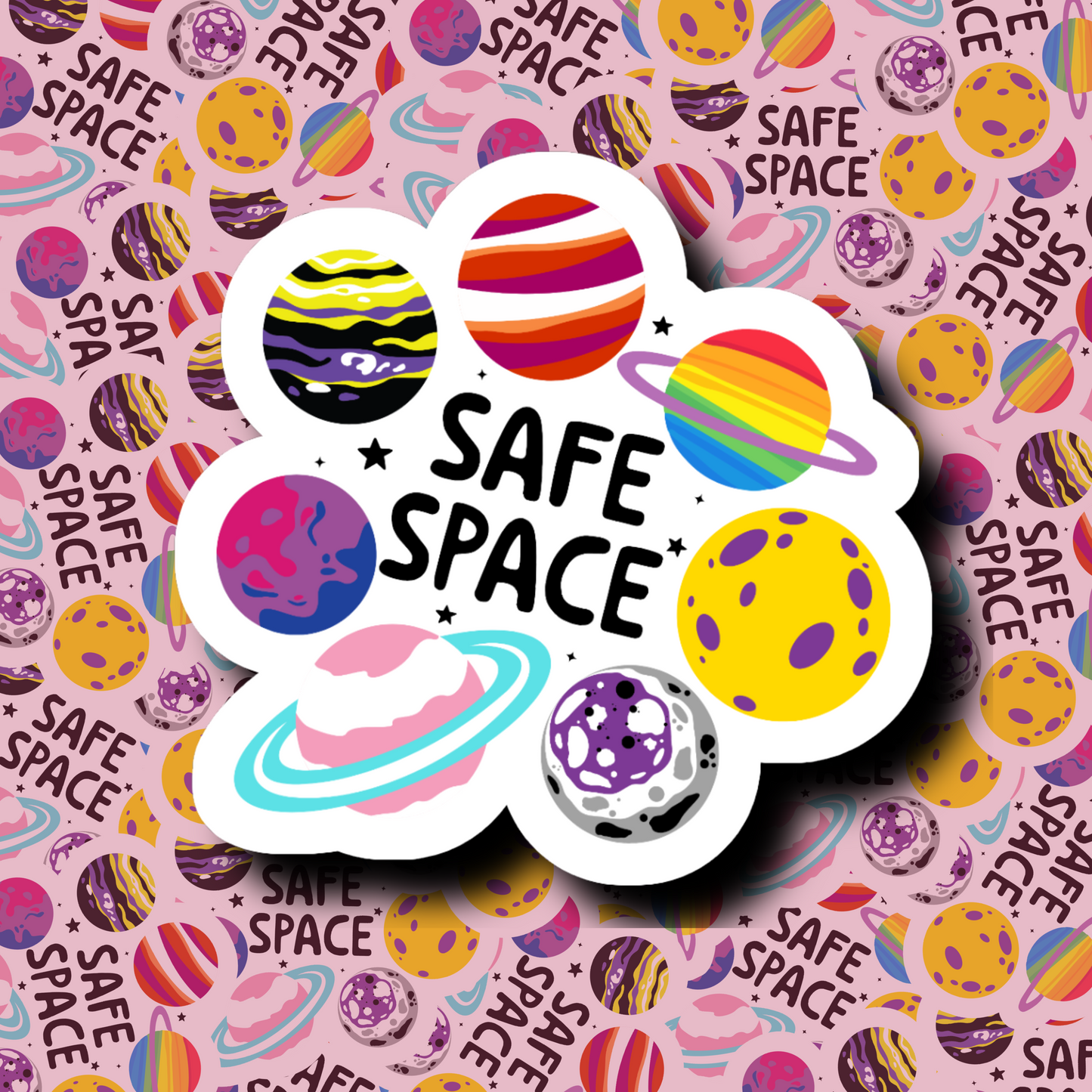 Safe Space LGBTQ+ Galaxy - Sticker