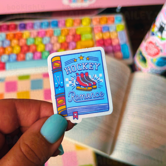 Hockey Romance Bookish Waterproof Vinyl Sticker