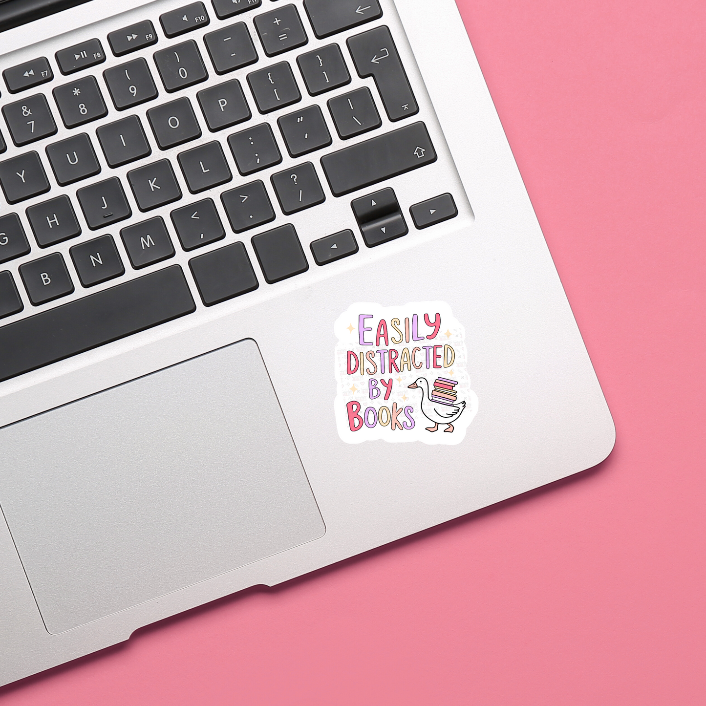 Easily Distracted By Books - Sticker