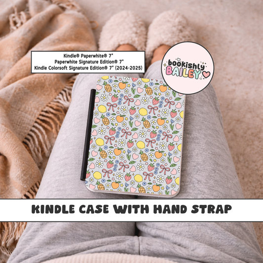 Tutti Fruity Magnetic Kindle Case With Hand Strap