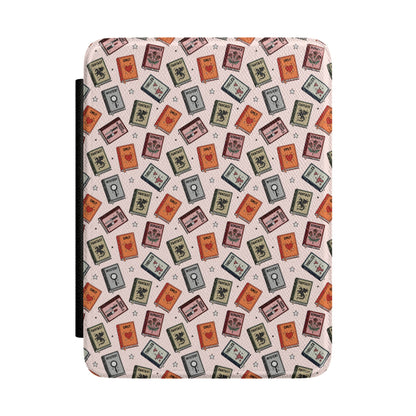 Book Genres Magnetic Kindle Case With Hand Strap