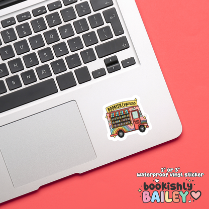 Bookish Express Waterproof Matte Vinyl Sticker