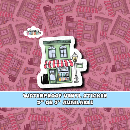 Indie Bookstore Waterproof Matte Vinyl Sticker