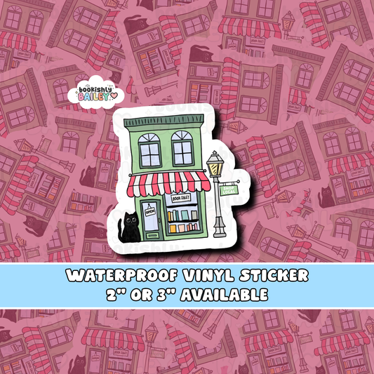 Indie Bookstore Waterproof Matte Vinyl Sticker