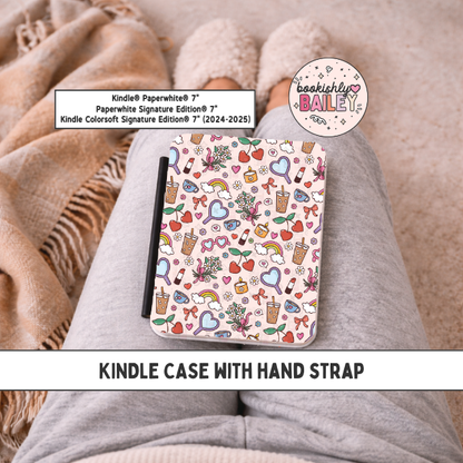GirlyPop Magnetic Kindle Case With Hand Strap