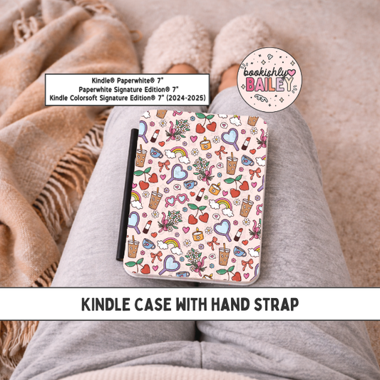 GirlyPop Magnetic Kindle Case With Hand Strap