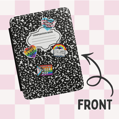 Pride Composition Magnetic Kindle Case With Hand Strap