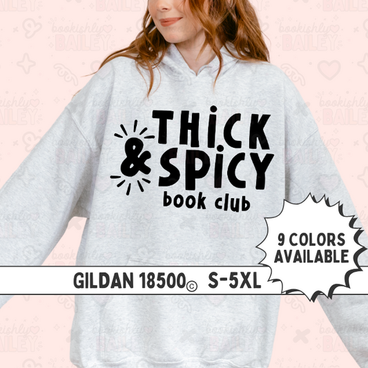 Thick & Spicy Logo Hoodie With Sleeve Icons