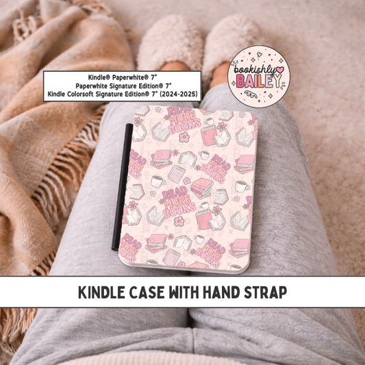 Read More Books Magnetic Kindle Case With Hand Strap