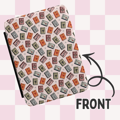 Book Genres Magnetic Kindle Case With Hand Strap