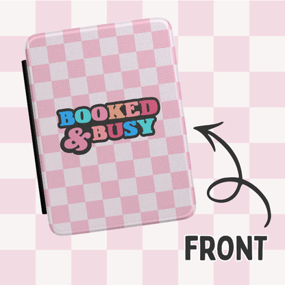 Booked & Busy Magnetic Kindle Case With Hand Strap