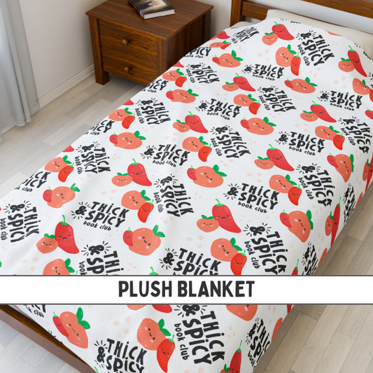 Thick & Spicy Logo Velveteen Plush Blanket