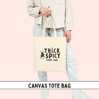 Thick & Spicy Logo Natural Cotton Canvas Tote Bag
