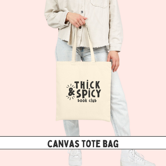 Thick & Spicy Logo Natural Cotton Canvas Tote Bag